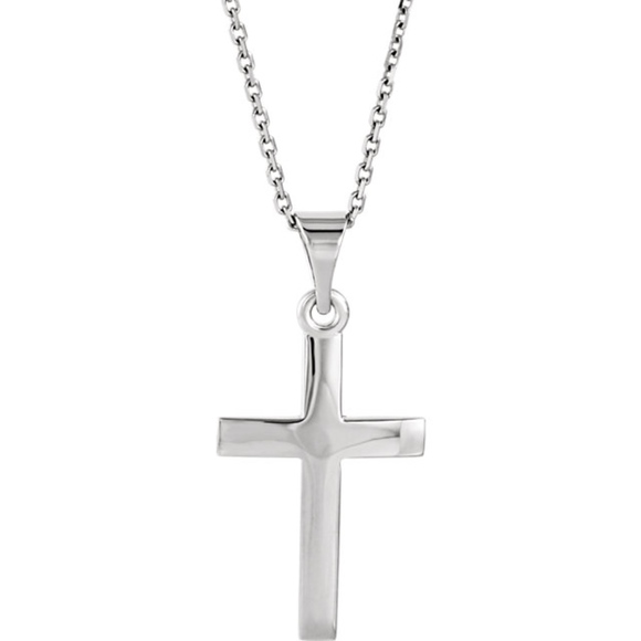 Jewelry - Cross 18" Necklace Sterling Silver Jewelry - Cross 18" Necklace Sterling Silver